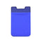 Lycra Phone Card Holder Stretch Back Sticker Wallet For Cards Bus Pass Bank Fits Most Phones - Deep Blue