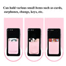 Lycra Phone Card Holder Stretch Back Sticker Wallet For Cards Bus Pass Bank Fits Most Phones - Deep Blue