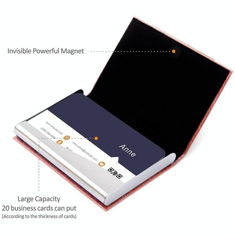 Stainless Steel Card Holder Sleek Business Accessory - Bronze