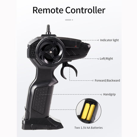 2.4ghz 4ch Remote Control Dongfeng 7 Six-wheeled Armor Truck Toy - Green