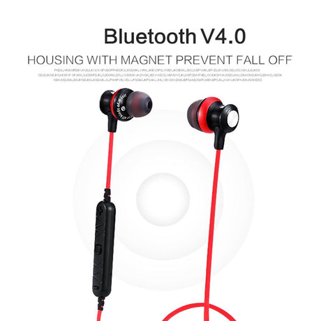 Wireless Magnetic Sport Earphones with Bluetooth Control