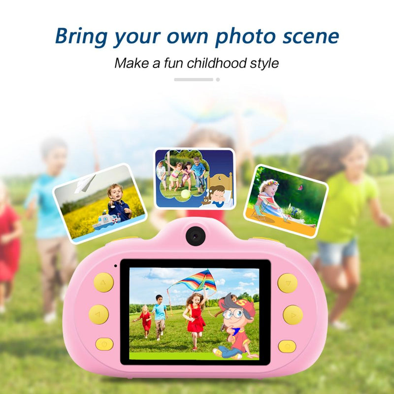 8Mp Dual-Lens Children Camera With 2.4 Screen Supports 32Gb Tf Card