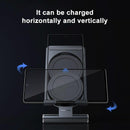 15W Foldable Wireless Charger & Phone Holder - Dark Gray