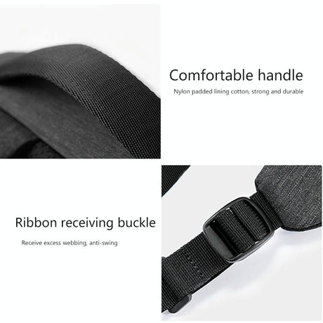 15.6-Inch Waterproof Laptop Backpack - Dark Gray