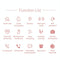 Waterproof Smart Bracelet With Lcd Screen And Heart Rate Monitor - Rose Gold
