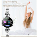 Waterproof Smart Bracelet With Lcd Screen And Heart Rate Monitor - Rose Gold