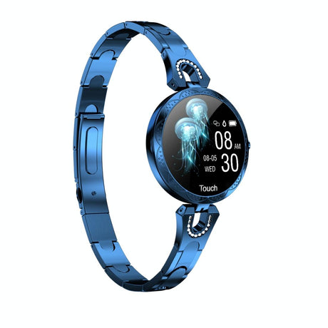 Waterproof Smart Bracelet With Lcd Screen And Heart Rate Monitor - Rose Gold