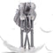 Vibe Geeks Foldable Camping and Dining Chair Outdoor Booster Seat for Toddlers - Grey