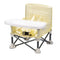 Vibe Geeks Foldable Camping and Dining Chair Outdoor Booster Seat for Toddlers - Khaki