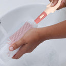 Silicone Bottle and Teat Cleaning Brush - Red