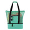 Vibe Geeks 2 in 1 Mesh Beach Tote Bag with Insulated Cooler - Green