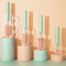 Vibe Geeks 360° Rotation Long Handle Reusable Silicone Baby Bottle Brush Set - Green