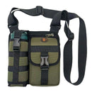 Vibe Geeks Waterproof Camping Wear Resistant Chest Crossbody Sling Shoulder Bags with Water Bottle Holder - Navy