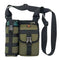 Vibe Geeks Waterproof Camping Wear Resistant Chest Crossbody Sling Shoulder Bags with Water Bottle Holder - Navy