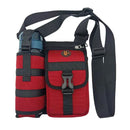 Vibe Geeks Waterproof Camping Wear Resistant Chest Crossbody Sling Shoulder Bags with Water Bottle Holder - Navy