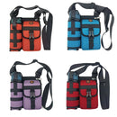Vibe Geeks Waterproof Camping Wear Resistant Chest Crossbody Sling Shoulder Bags with Water Bottle Holder - Navy
