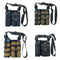 Vibe Geeks Waterproof Camping Wear Resistant Chest Crossbody Sling Shoulder Bags with Water Bottle Holder - Navy