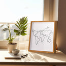 Adventure Archive Box Wood Frame Travel Tickets Keepsakes Storage Frame - Coffee - Small