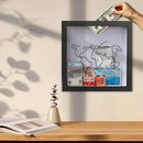 Adventure Archive Box Wood Frame Travel Tickets Keepsakes Storage Frame - Coffee - Small