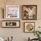 Adventure Archive Box Wood Frame Travel Tickets Keepsakes Storage Frame - Coffee - Small