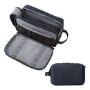 Vibe Geeks Water Resistant Travel Toiletry Organizer Bag - Grey