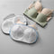 Vibe Geeks High Permeability Mesh Bra-shaped Lingerie Laundry Bags with Handle and Zipper - Grey
