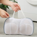 Vibe Geeks High Permeability Mesh Bra-shaped Lingerie Laundry Bags with Handle and Zipper - Orange