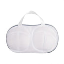 Vibe Geeks High Permeability Mesh Bra-shaped Lingerie Laundry Bags with Handle and Zipper - Orange