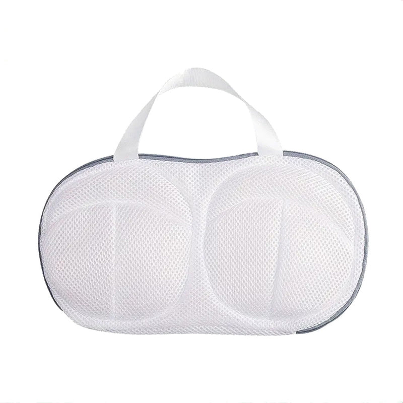 Vibe Geeks High Permeability Mesh Bra-shaped Lingerie Laundry Bags with Handle and Zipper - Orange