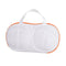 Vibe Geeks High Permeability Mesh Bra-shaped Lingerie Laundry Bags with Handle and Zipper - Orange