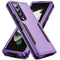 For Samsung Galaxy Z Fold4 5G Shockproof Pc Tpu Case - Purple + Black