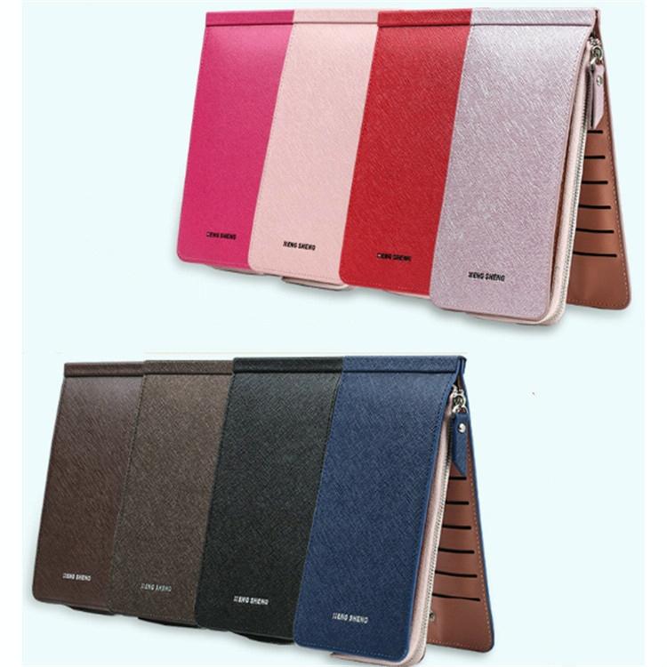 Ultra Thin Multi Card Wallet Multi Function Card Holder - Red