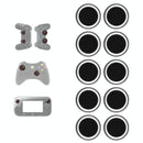 10-piece Luminous Gamepad Button Caps for Ps5 / Ps4 / Ps3 / Xbox one / 360 / Pro / Series x / s - Black White Circle