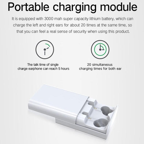 Wireless 3d Stereo Earphones with Bluetooth 5.0 - Black