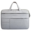 15.6 Inch Laptop Tablet Bag With Multiple Pockets And Soft Oxford Cloth Handle - Grey