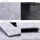 15.4 Inch Grey Felt Laptop Inner Bag with Multi-purpose Button