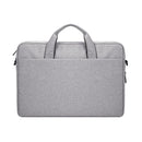 Expandable Laptop Bag - Waterproof Oxford Cloth Detachable Shoulder Strap - Grey
