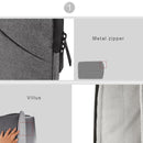 12 Laptop / Tablet Bag with Multiple Pockets - Portable & Durable - 12 Inch Light Grey