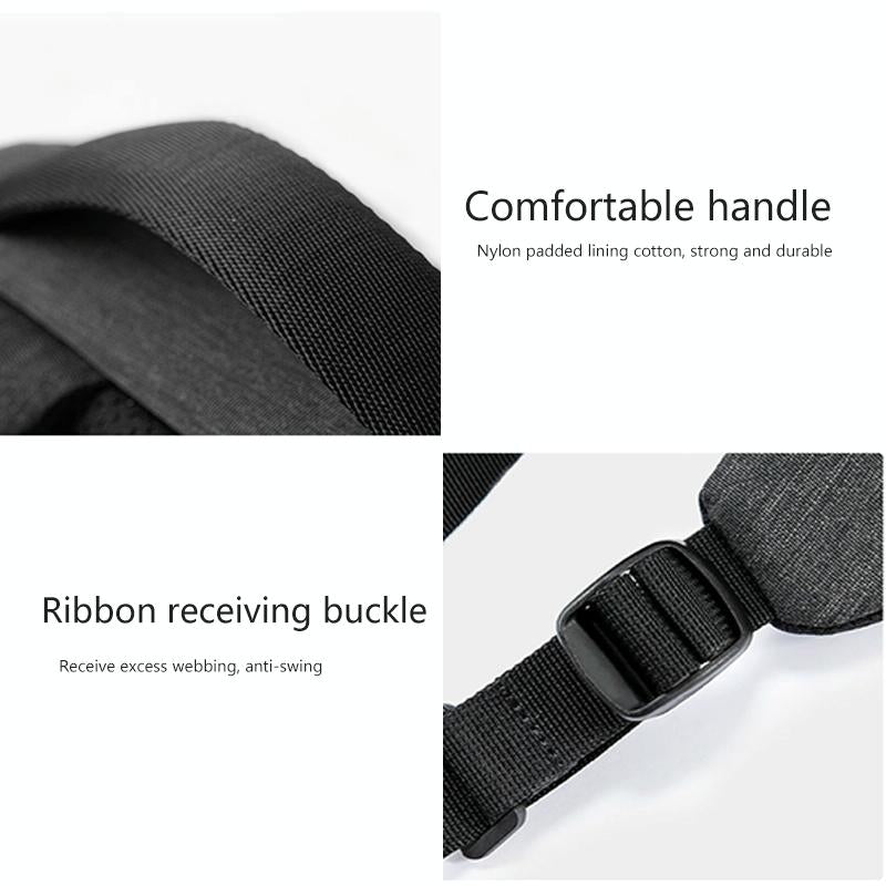 15.6-Inch Waterproof Laptop Backpack - Light Grey