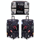 Thickened Luggage Cover - Elastic Wear-Resistant Anti-Dust Protection - Size L - Green Ripple