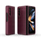 Foldable Shockproof Phone Case with Magic Shield - Slim Design - Wine Red