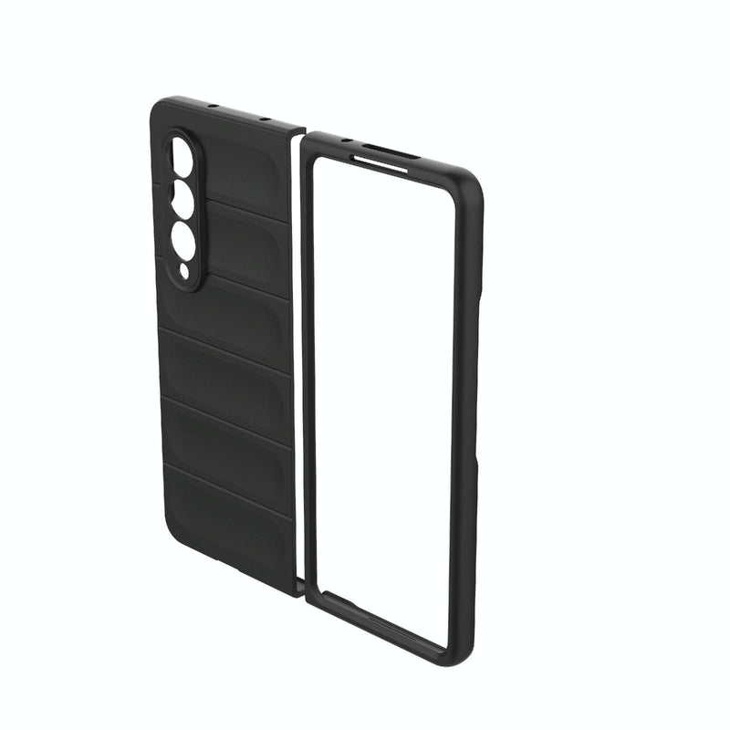 Foldable Shockproof Phone Case with Magic Shield - Slim Design - Wine Red