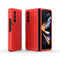 Foldable Shockproof Phone Case with Magic Shield - Slim Design - Wine Red