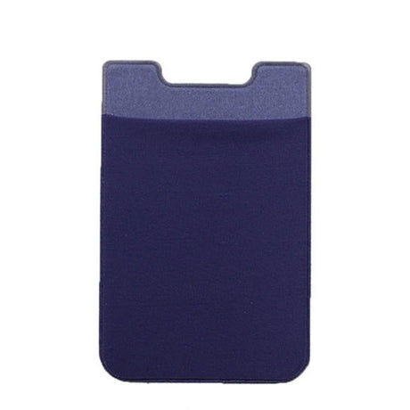 Lycra Phone Card Holder Stretch Back Sticker Wallet For Cards Bus Pass Bank Fits Most Phones - Brown