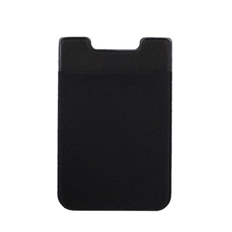 Lycra Phone Card Holder Stretch Back Sticker Wallet For Cards Bus Pass Bank Fits Most Phones - Brown