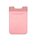 Lycra Phone Card Holder Stretch Back Sticker Wallet For Cards Bus Pass Bank Fits Most Phones - Brown