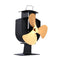 High-temp Metal Heat-powered Stove Fan - 3 Blades - Gold