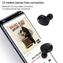 Wireless Touch Bluetooth Headset with Magnetic Charging - Automatic Pairing - Gold