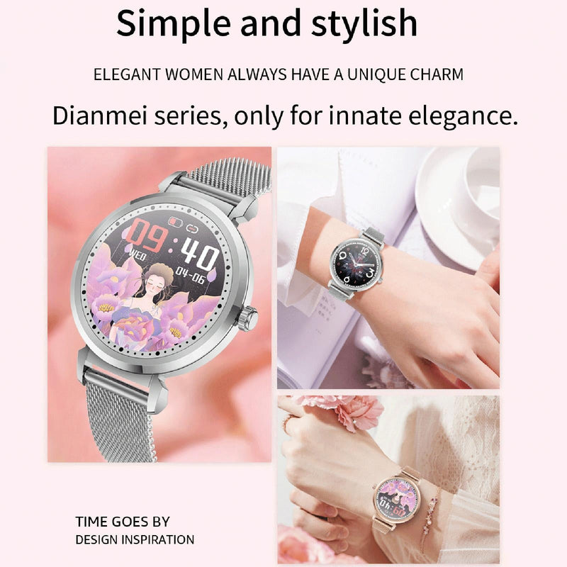 Menstrual Period Smart Bracelet With Blood Pressure And Heart Rate Monitoring - Gold