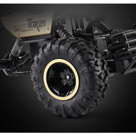 37cm Remote Control Bigfoot Climbing Car - 1 12 Alloy 4wd Cross-country Toy - Gold